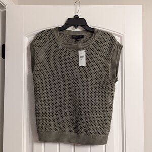 Sanctuary Open Stitch Short Sleeve Sweater